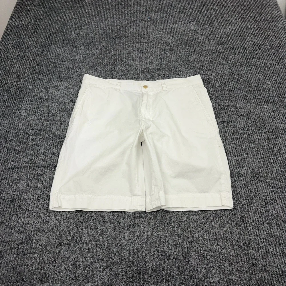 Polo Ralph Lauren Shorts Mens 34 White Cotton Chino Classic Preppy Casual